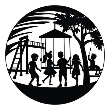 Back To School Silhouette Vector Classroom School Bus 100 Days Of School