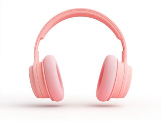 Poster - 3D Education Icon Depicting a Headset with a Microphone for Virtual Online Learning Isolated on a Clean White Background  Symbolizing Distance Education E Learning Webinars and Remote
