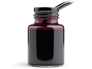 Poster - 3D education icon with a pen and ink bottle in minimalist style isolated on a clean white background  Concept of learning school college university office supplies creative design elements