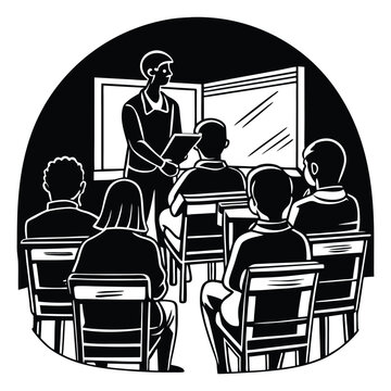 Back To School Silhouette Vector Classroom School Bus 100 Days Of School