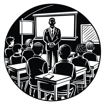 Back To School Silhouette Vector Classroom School Bus 100 Days Of School
