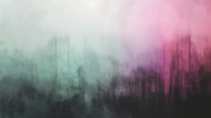 Wall Mural - Abstract pink and green blurry background with light streaks.