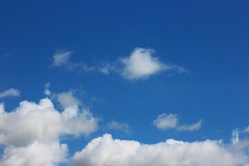 Wall Mural - white cloud with blue sky background	