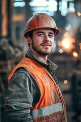 Sticker - Construction Worker with Hard Hat