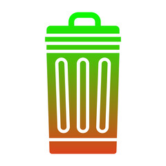 Canvas Print - Trash can Icon