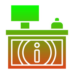 Sticker - Information Desk Icon