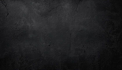 Abstract Black Stone Wall Poster Banner Background With Copy Space