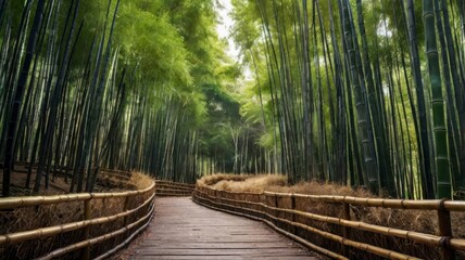  Bamboo forest trail in China 