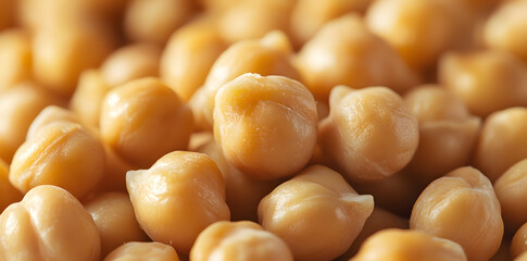 Wall Mural - Dried chickpea beans close up background