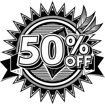    banner, new, discount, 50 percent off, super offer, template. sticker final sale,  poster. special, offer, animation 
