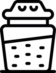 Poster - Modern coffee machine brewing cup of hot coffee bean beverage icon