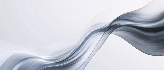 Abstract Gray Wave Background with Minimalist Design