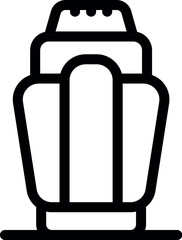 Poster - Simple line icon of an electric kettle, ideal for representing fast water heating