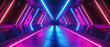© Fernando - Futuristic Neon Lights Corridor with Pink and Blue Glow