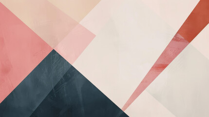 Leinwandbilder - A minimalist abstract background with geometric patterns in muted tones, creating a sophisticated and clean look.