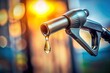 © Jason - closeup of gasoline drop from gas pump device