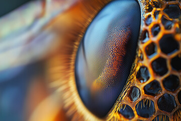 Wall Mural - eye_of_a_honeybee