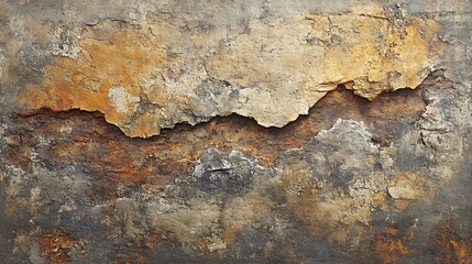 Wall Mural - Cracked and Weathered Wall Texture