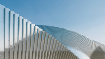 Aufkleber - Futuristic architecture background 3d render