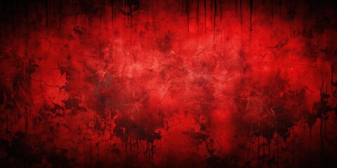 Canvas Print - Scary red and black grunge texture background for Halloween design, scary, red, black, grunge, texture, background, Halloween