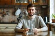 © Jorge Ferreiro - A Young man with filter jug and glass of fresh water site