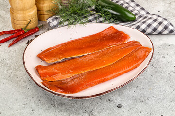 Wall Mural - Red pickled herring fish fillet