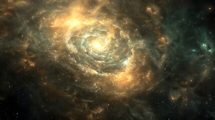 Wall Mural - Stars of a planet and galaxy in a free space