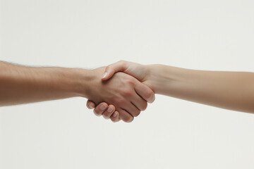 Two men shaking hands. Unity and teamwork concept.