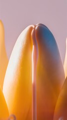 Poster - A close up of a flower with some liquid coming out, AI