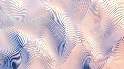 Poster - an abstract line pattern with undulating, parallel lines creating a wave-like effect