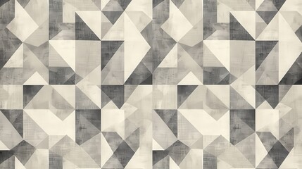 Poster - an elegant pattern featuring a series of interlocking triangles and rectangles.