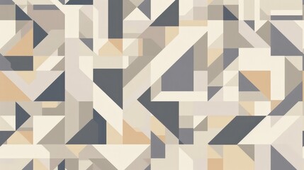 Poster - an elegant pattern featuring a series of interlocking triangles and rectangles.