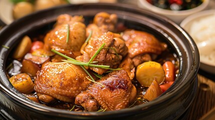 Wall Mural - Spicy Braised Chicken with Vegetables in Andong Style