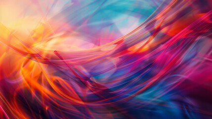Poster - A captivating image featuring colorful swirls of motion, creating a hypnotic and alluring abstract pattern, perfect for evoking a sense of creativity and dynamism.