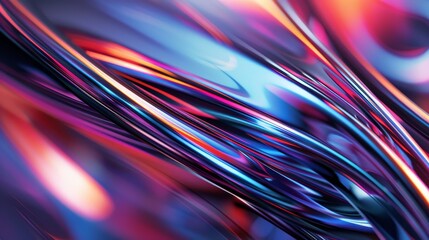 Aufkleber - A dynamic digital artwork featuring sharp streaks of vibrant red and blue colors intertwining in a fluid motion, creating a sense of speed and energy in an abstract context.