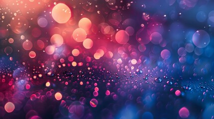 Poster - A lively abstract scene filled with colorful bokeh effects and numerous glowing spheres, offering a vibrant display of light, color, and joyful ambiance.