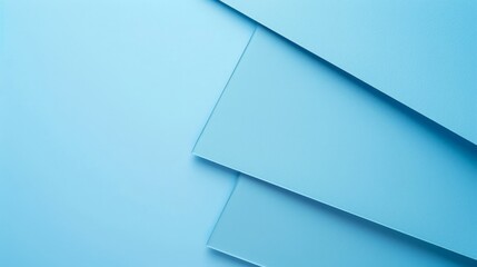 Poster - A minimalist composition of textured blue paper layers, demonstrating clean lines and simplicity. It’s an abstract representation focusing on color, texture, and geometry.