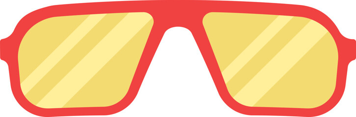 Poster - Sunglasses icon. Geek symbol. Vacation symbol.