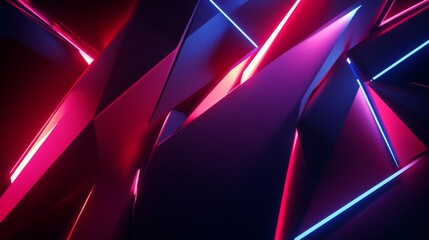 Wall Mural - Abstract Neon Shapes