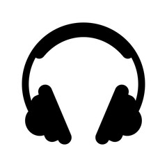 Poster - Headset icon simple vector illustration.