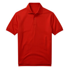 A red t shirt on a transparent background