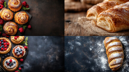 Canvas Print - collage of bread