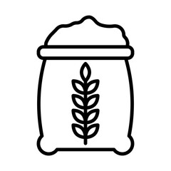 Poster - Flour Bag line icon