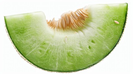 Honeydew slice, single object, Di-cut PNG style