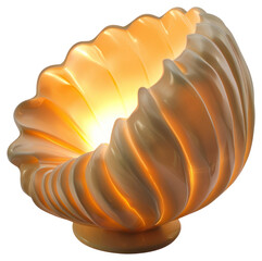 Sticker - PNG Elegant glowing shell lamp