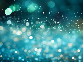 Wall Mural - attractive blue shimmering glitter