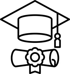 Sticker - Mortarboard icon