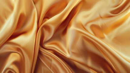 Poster - Light brown silk satin fabric, gradient, gold dust, abstract background, luxury, beautiful, luxurious, golden, shiny, glitter, curtain, fabric, cloth texture, Christmas, birthday