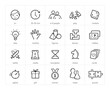 © realstockvector - Board game icons set. The outline icons are well scalable and editable. Contrasting elements are good for different backgrounds. EPS10.