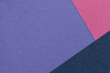 Sticker - Texture craft violet paper background with purple and navy blue border. Vintage abstract cardboard.